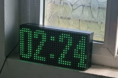 P10DigitalClock-Green